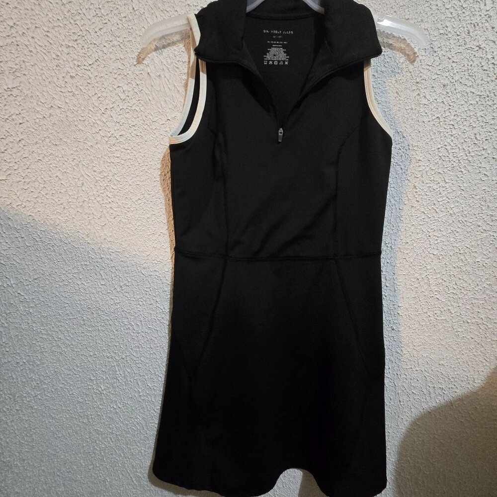 Sincerely Jules Active Womens Sleeveless Black Dress size L With Zip Collar